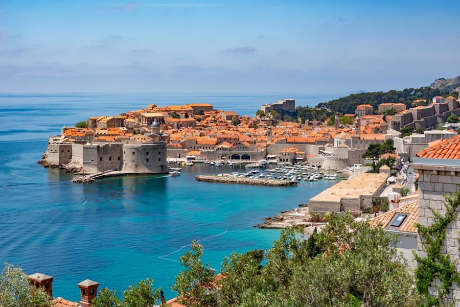 bay with a marina in the city of dubrovnik 1