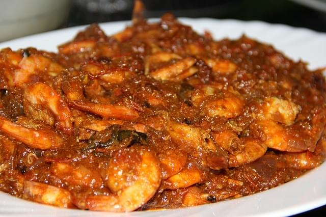 devil fish gamberetti con salsa piccante sri lanka