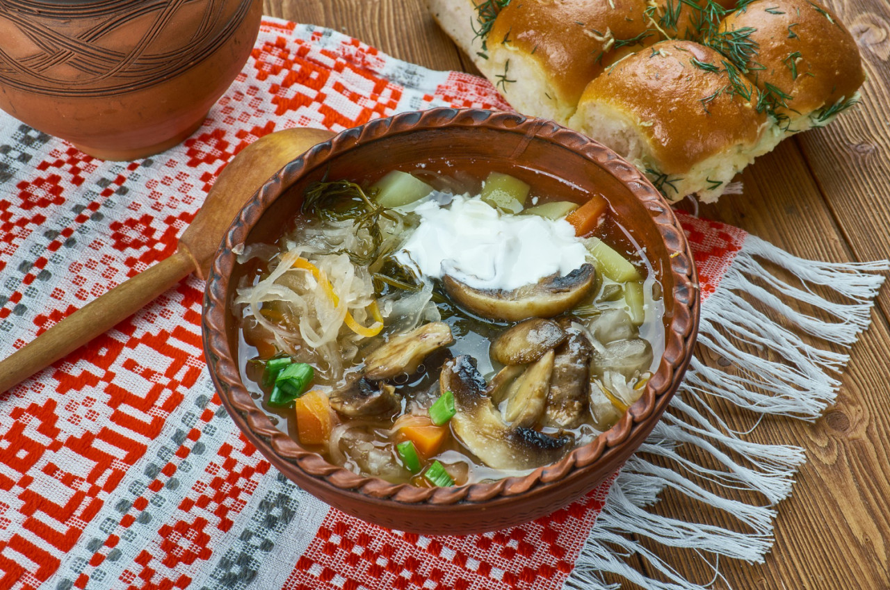 kapustnica traditional slovak christmas sauerkraut soup