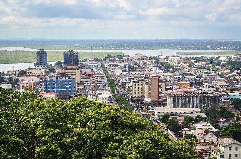 liberia veduta della citta africana