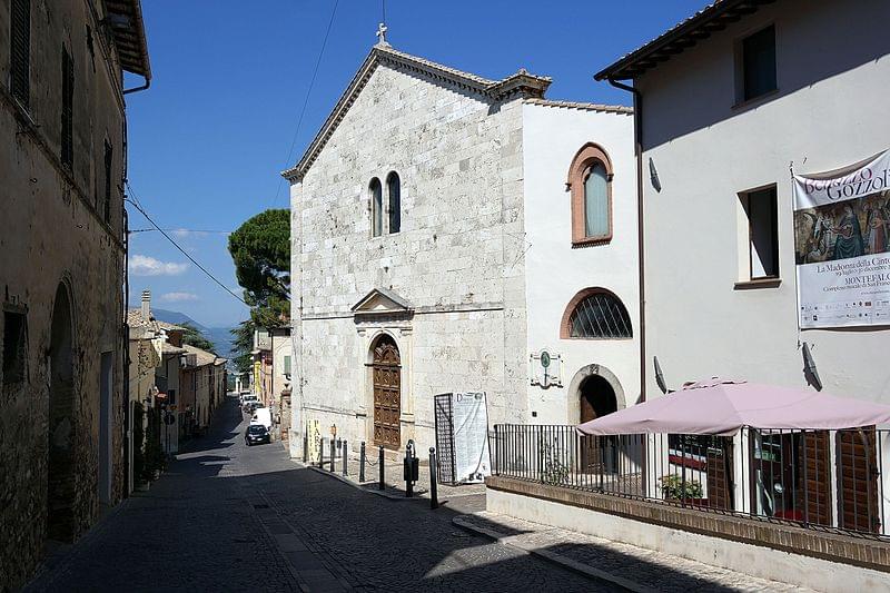 montefalco chiesa di san francesco facciata