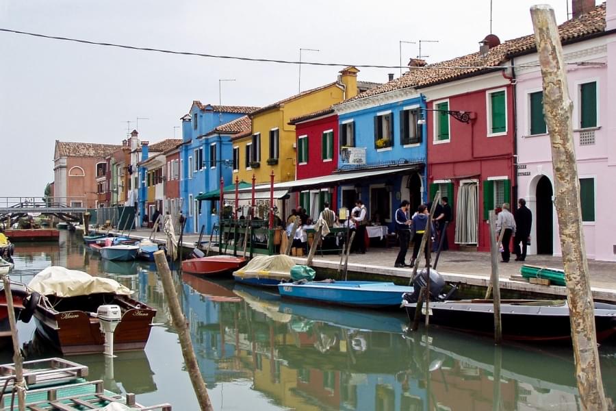 murano venezia case colorate italia 1