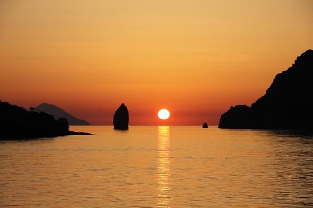tramonto mare sicilia