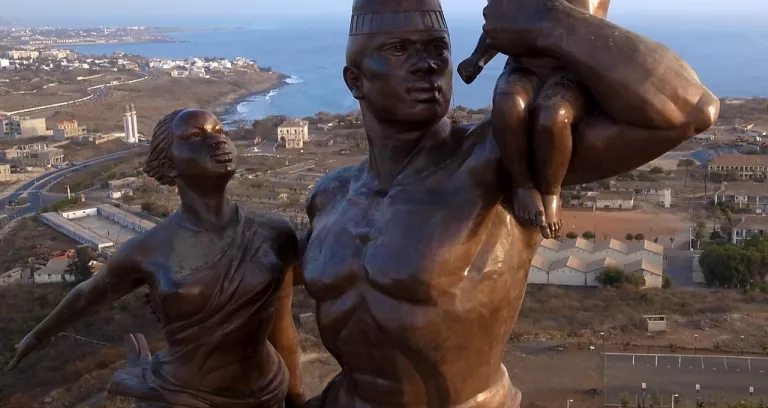 African Renaissance Monument From Above