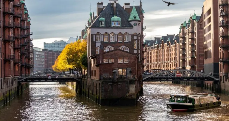 Amburgo Speicherstadt Canale