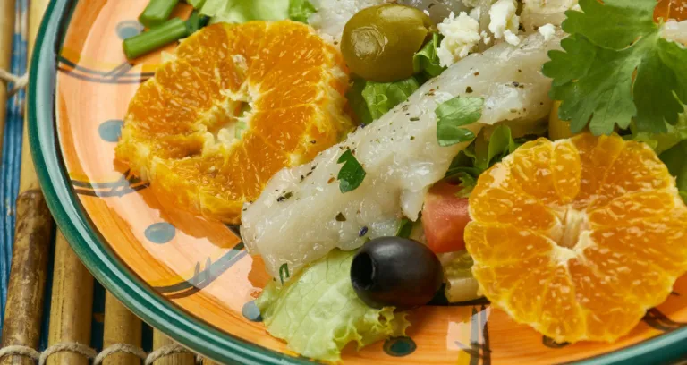 Andalusian Codfish Salad Orange Salad With Salt Codfish