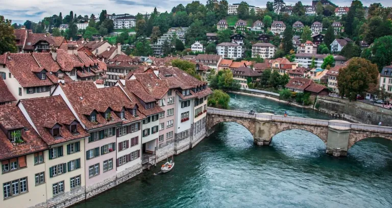 Berna Svizzera Fiume Ponte Tetto 1