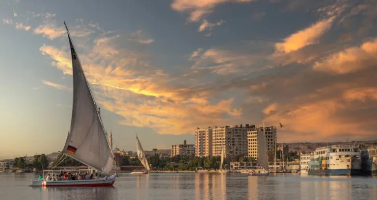Boats In Harbor At Sunset 4