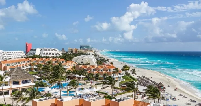 Cancun Messico Spiaggia Tropicale