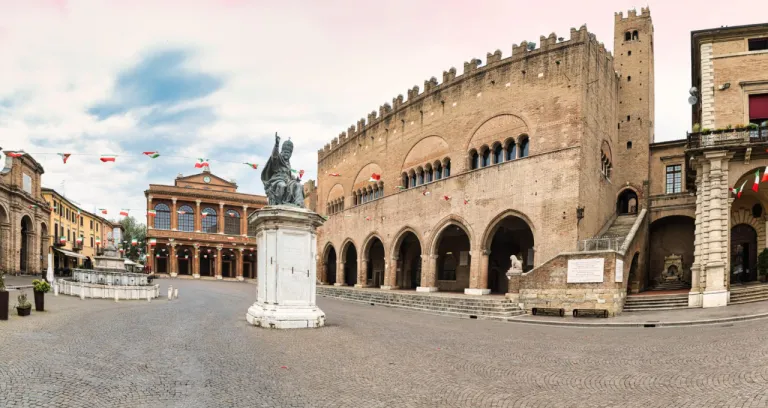 Cavour Square Rimini Italy