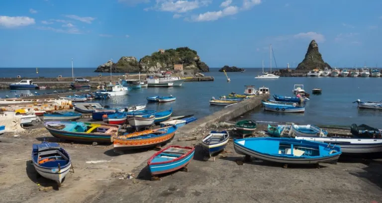 Europa Italia Sicilia Barche Porto