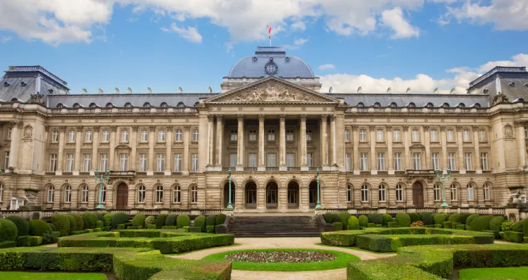 Facade Royal Palace Brussels Belgium 1