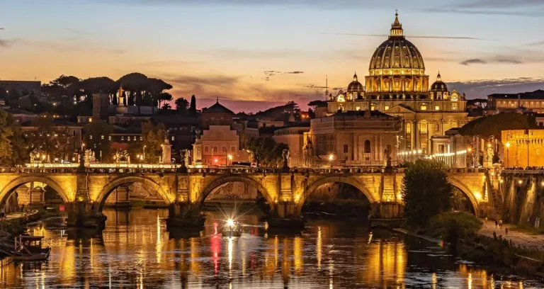 Fiume Tevere Basilica Di San Pietro 3