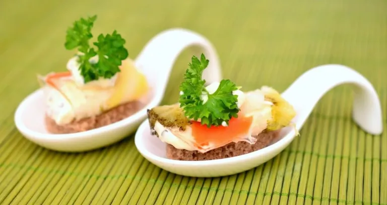 Food On White Ceramic Spoon