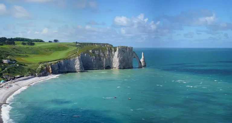 Francia Normandia Etretat Scogliere