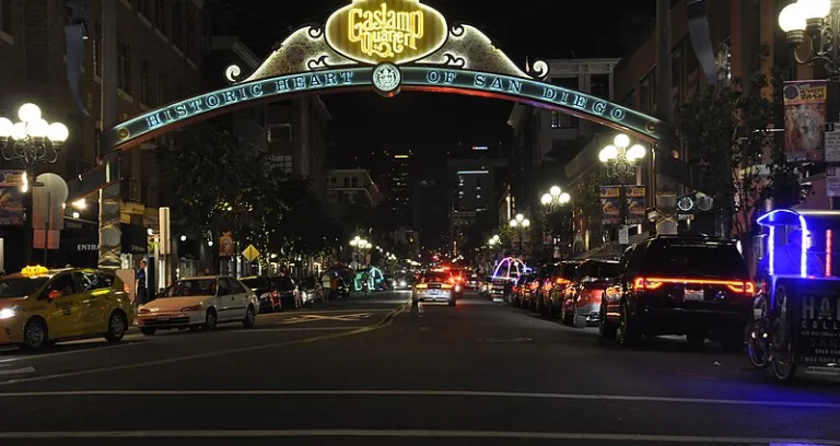 Gaslamp Quarter Sign San Diego