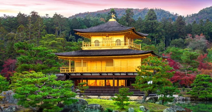 Golden Pavilion Kinkakuji Temple Kyoto Japan 1 1