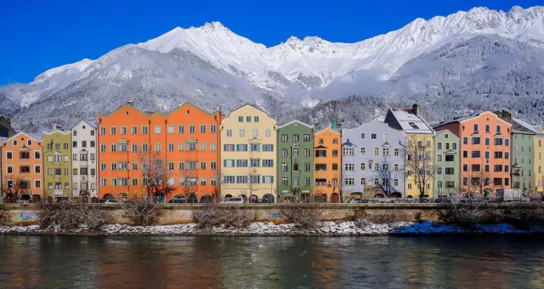 Innsbruck Austria Inverno Nevicare