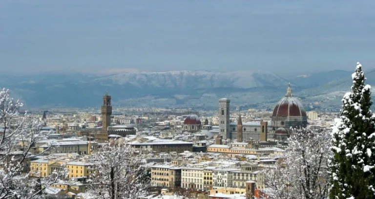 Florence Italia Inverno Panorama