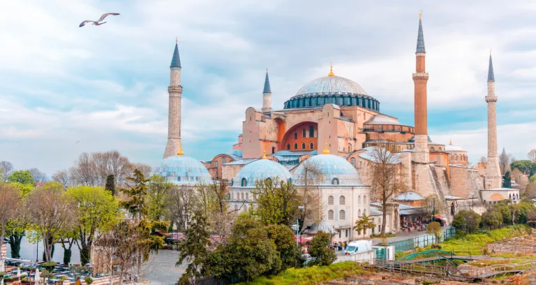 Landscape View Hagia Sophia Istanbul Turkey 1