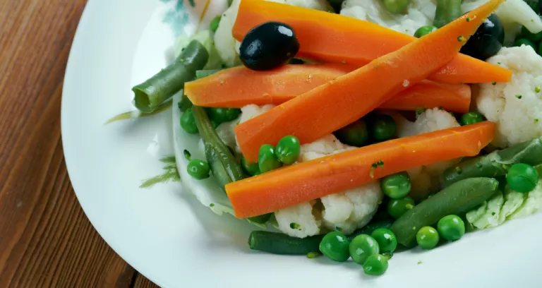 Leipziger Allerlei Regional German Vegetable Dish Consisting Peas Carrots Asparagus Morels