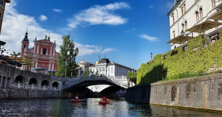 Lubiana Flusso Slovenia Ponte