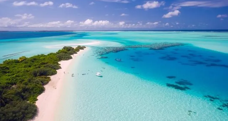 maldive panorama dall'alto