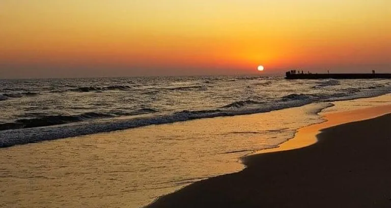 Mare Spiaggia Bellissimo Tramonto