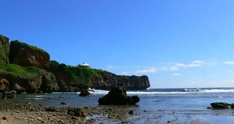 spiaggia nelle isole delle marianne