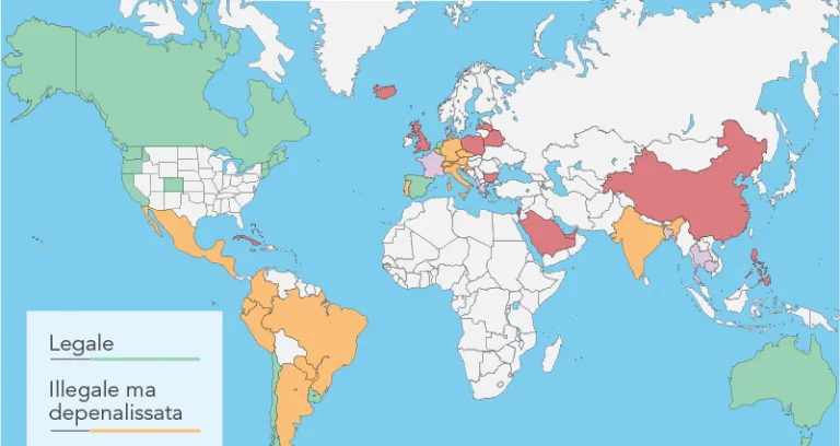 Marijuana Mappa Delle Zone In Cui E Legale O Illegale