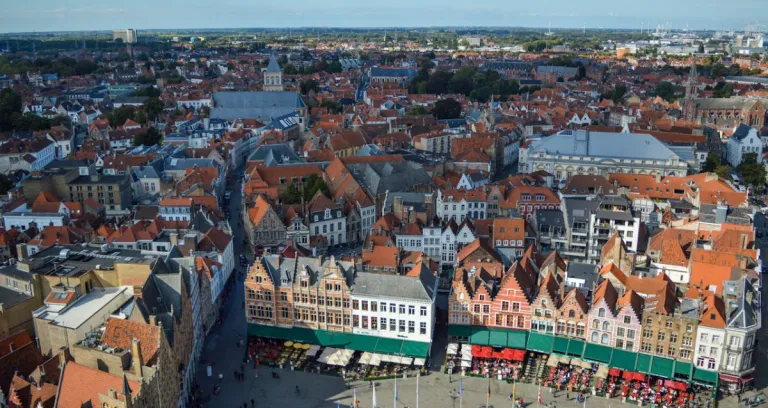 Market Square Surrounded By Colorful Buildings In Old Town