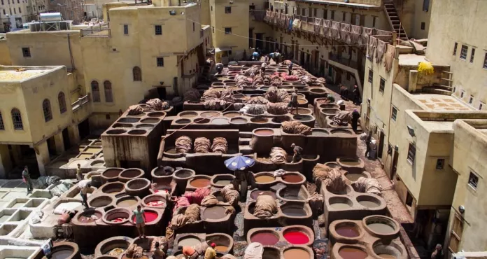 Marocco Conceria Pelle Fez Colore