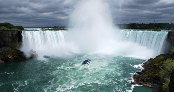 Niagara Falls Cascata Fiume Scena