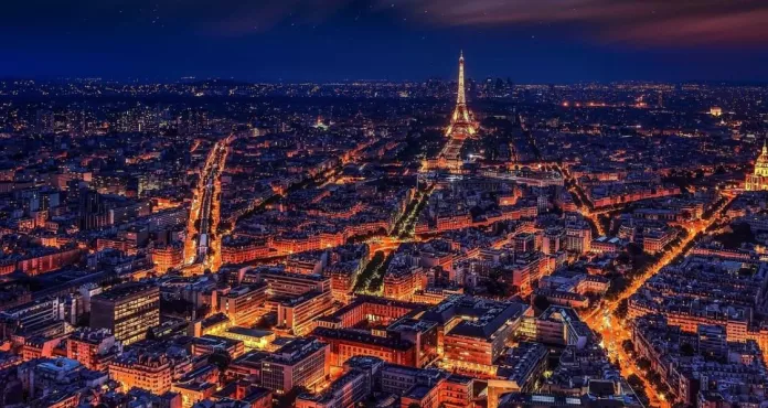 Parigi Francia Torre Eiffel Notte 2