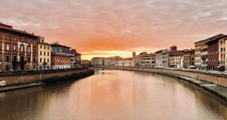 River Between Buildings 1