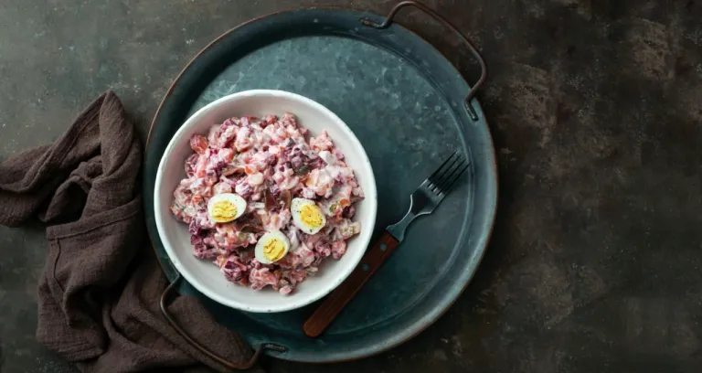 Rosolli Rosolje Heringsalat Finnish Beetroot Salad