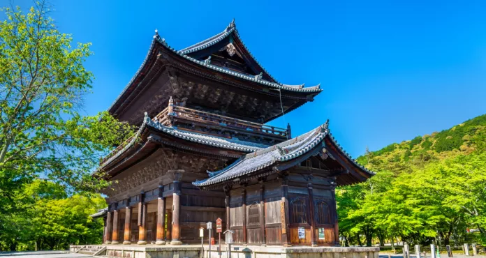 Sanmon Gate Nanzen Ji Temple Kyoto Japan 1