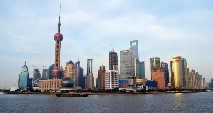 Skyline Di Shanghai Paesaggio Urbano