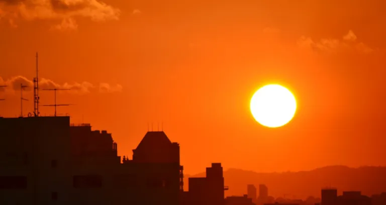 Sol Tramonto Caldo Giallo Orange