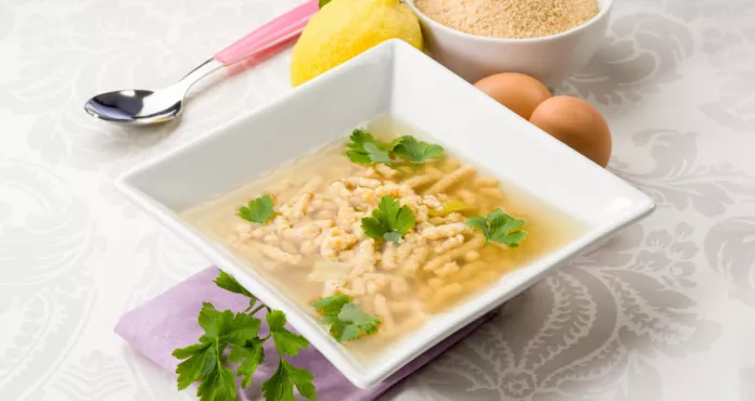 Soup With Passatelli Traditional Italian Recipe