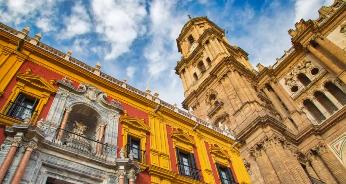Spain Catholic Cathedral Malaga Catedral De Encarnacion Andalusia Spain