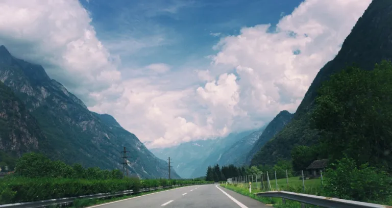 Strada Autostrada Ringhiera Blu