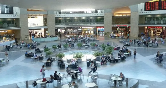 Tel Aviv Ben Gurion Airport Departure Hall