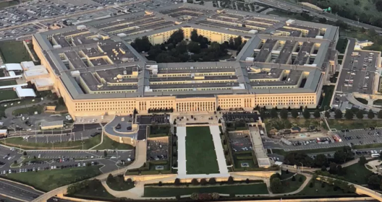 The Pentagon Cropped Square