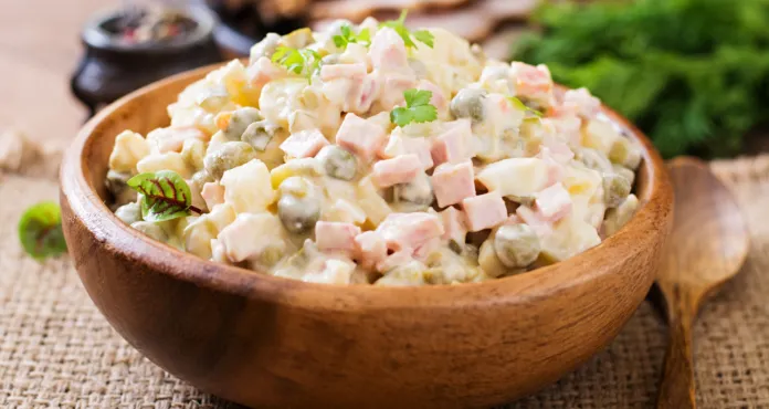 Traditional Russian Salad Olivier