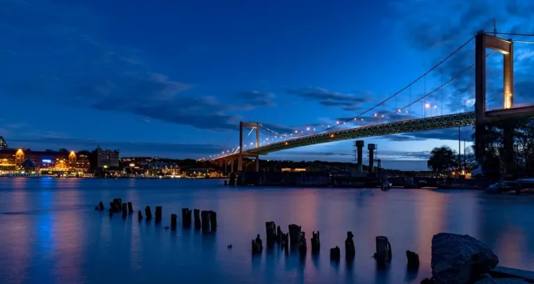 tramonto a alvsborgsbron goteborg