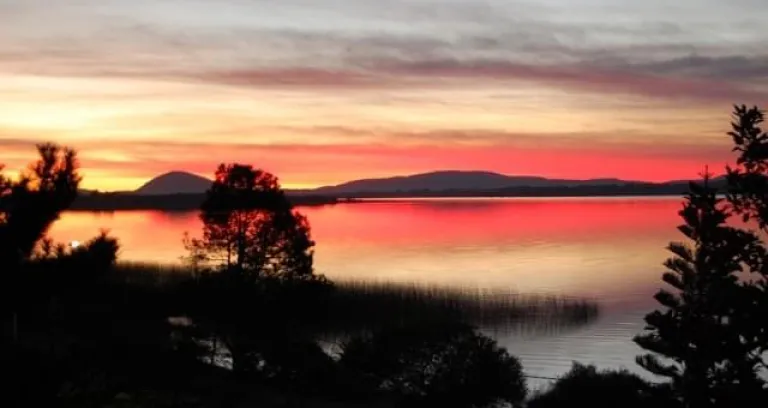 tramonto laguna uruguay