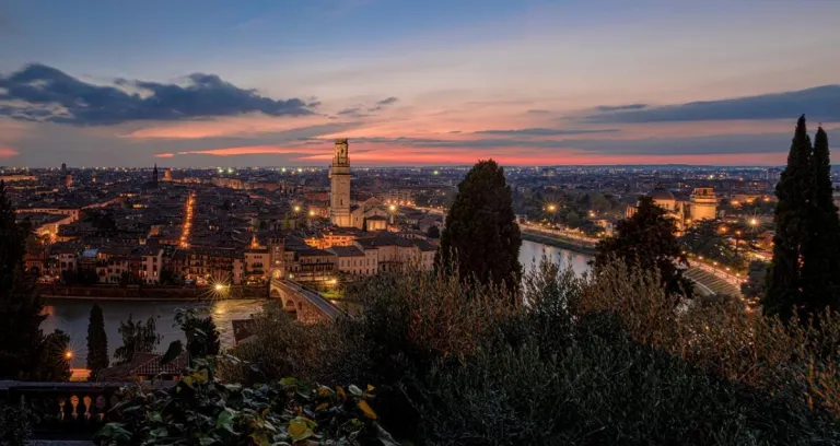 Verona Italia Notte Paesaggio