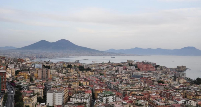 Vesuvio Napoli Mare Citta Cielo