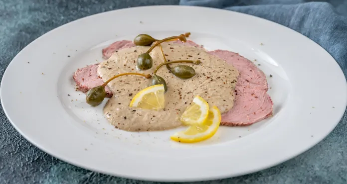Vitello Tonnato Italian Dish Cold Sliced Veal